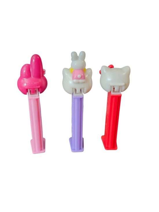 Pez Dispensers Hello Kitty Set Of 3 From 2005 - Retired My Melody Hello Kitty - Picture 3 of 9